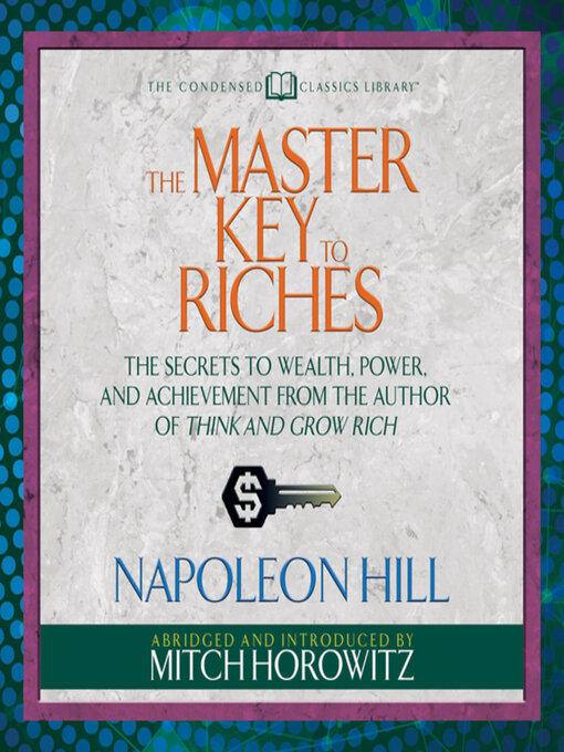 Cover image for The Master Key to Riches